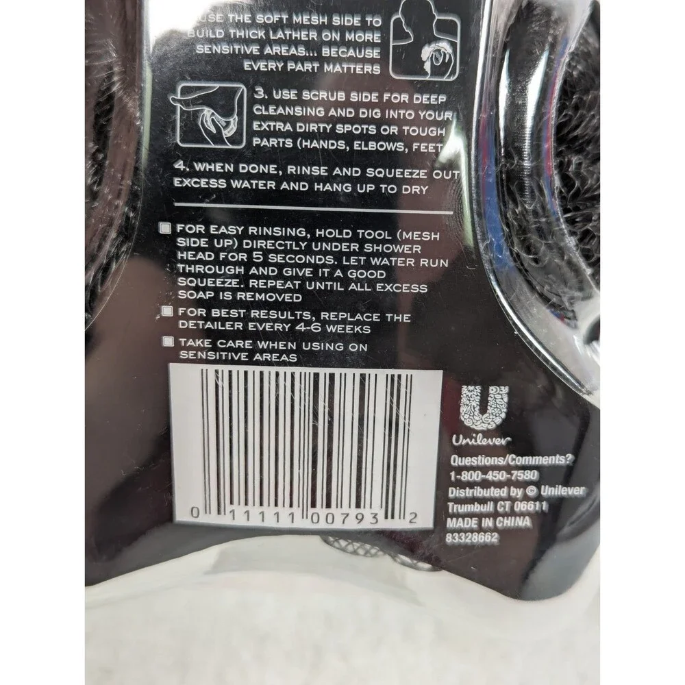 AXE Modern Shower Tool Skin Cleanser for Smoother Skin Exfoliates - 3 Pack